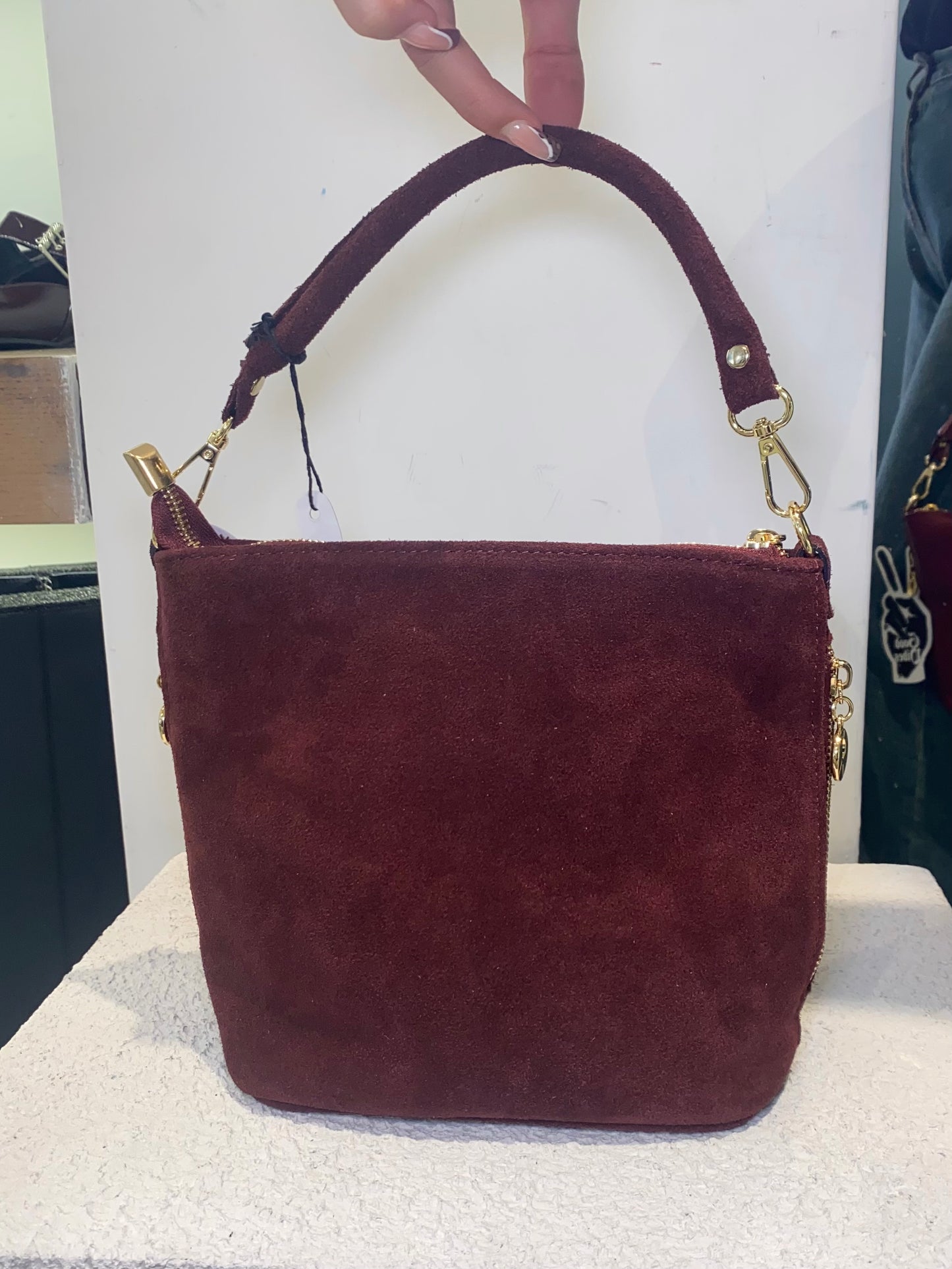 good vibes borsa zip laterali