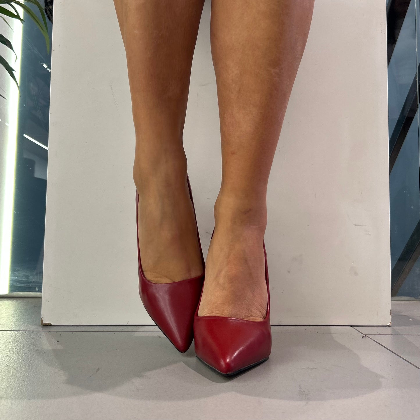 gold decollete tacco metallo