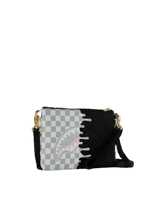 sprayground cream check pochette