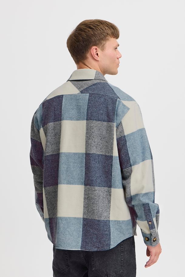 solid overshirt tasca check