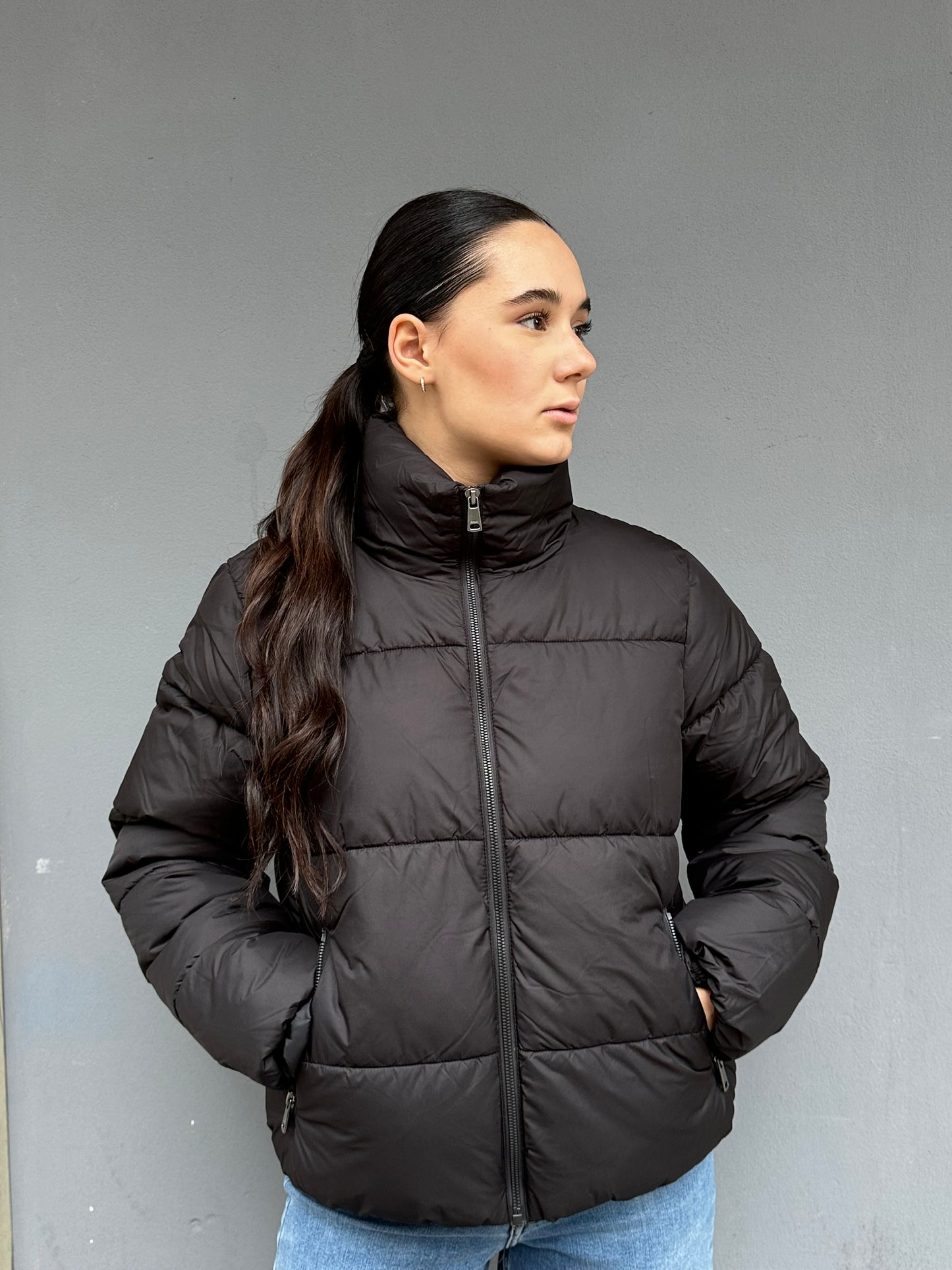 only puffer jacket tasche