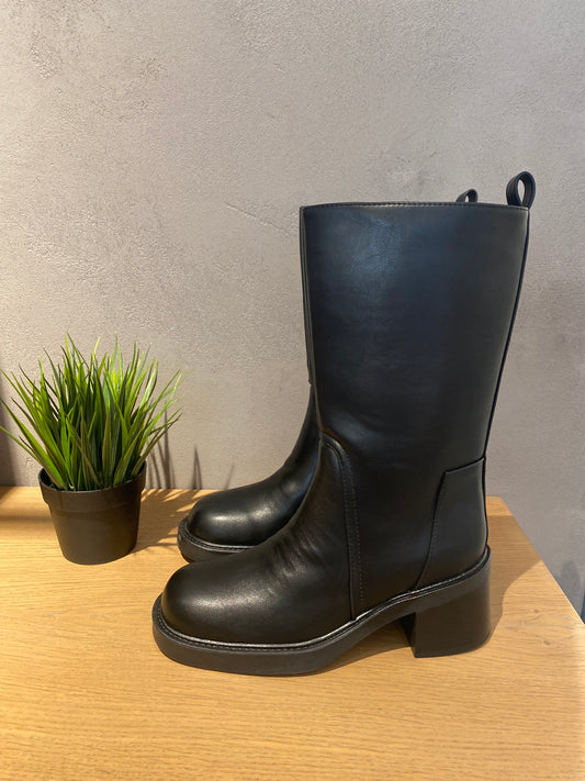 gold stivaletto tacco doppio