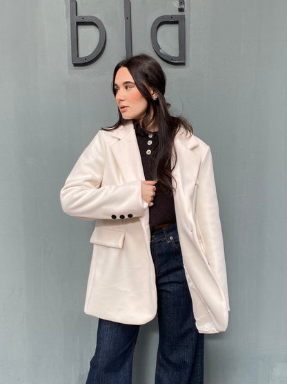 chic giacca panno over