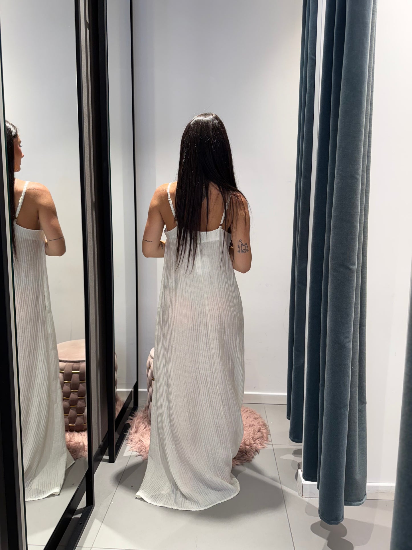 lumina long dress drappeggio