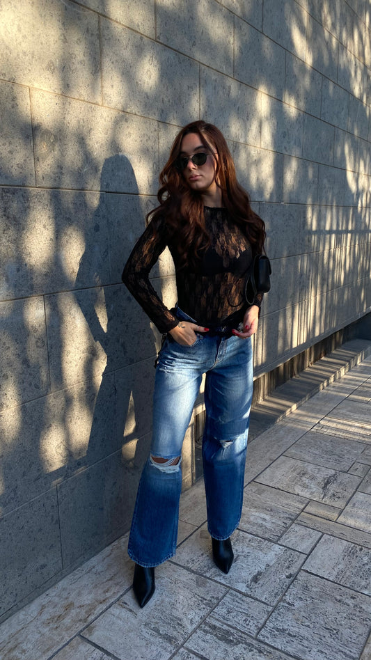 only jeans dettaglio pizzo