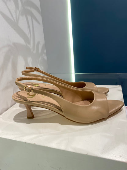 gold sling back spuntato