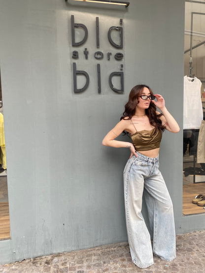 lumina jeans gamba larga