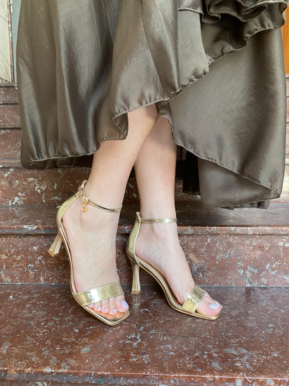 gold sandalo cavigliera basic