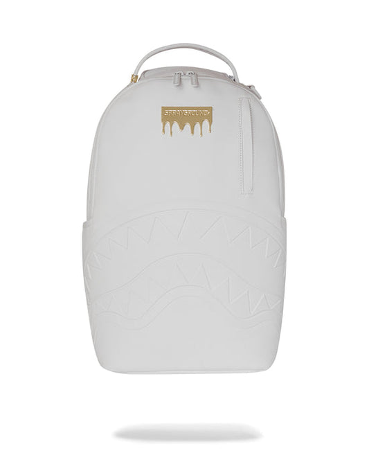 sprayground gold brick white