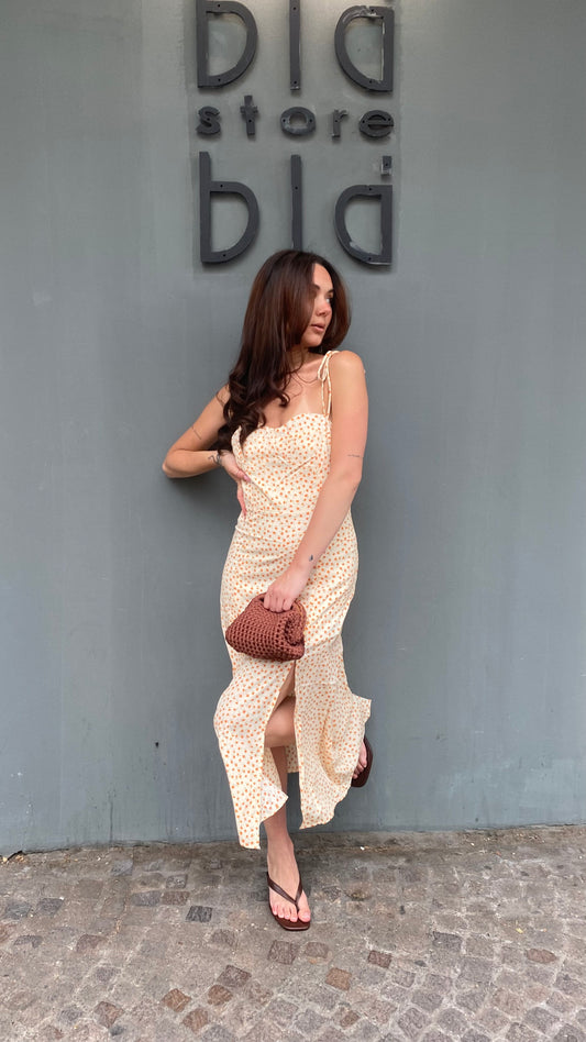 monique dress midi fiori