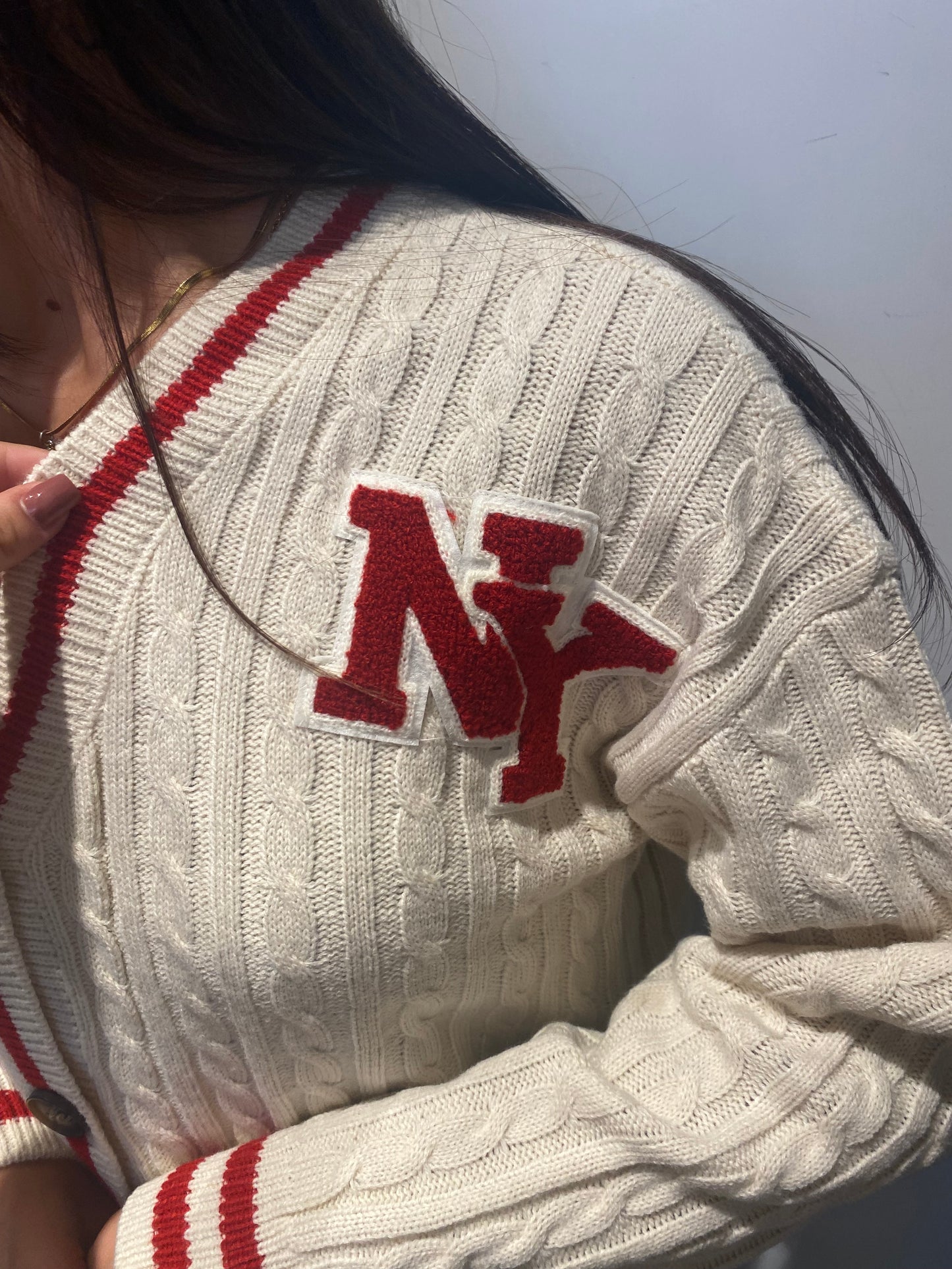 only cardigan filo crop