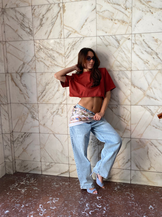 cor01 t-shirt crop spallina