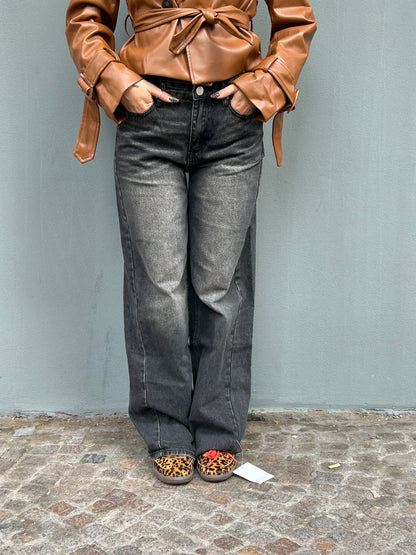 glamorous jeans gamba larga