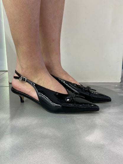 gold sling back fiocco