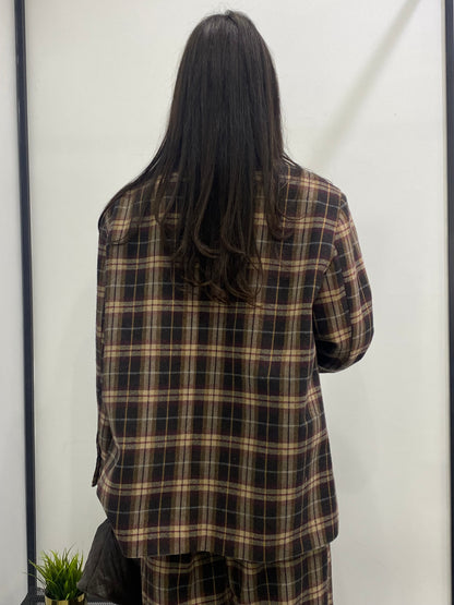 lumina blazer check contrasto