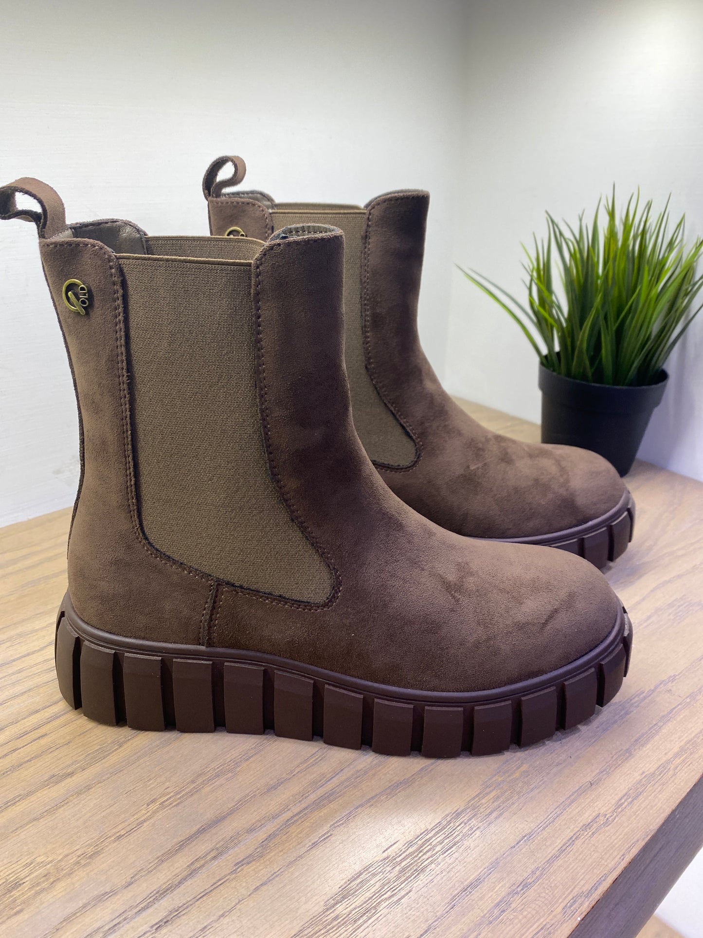 gold stivaletto elastico