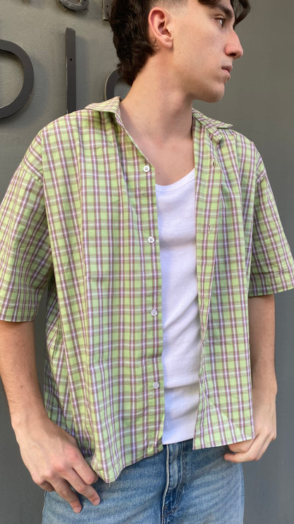 duca camicia riga mista