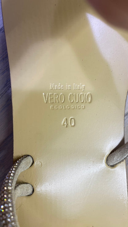 giovi infradito strass caviglia