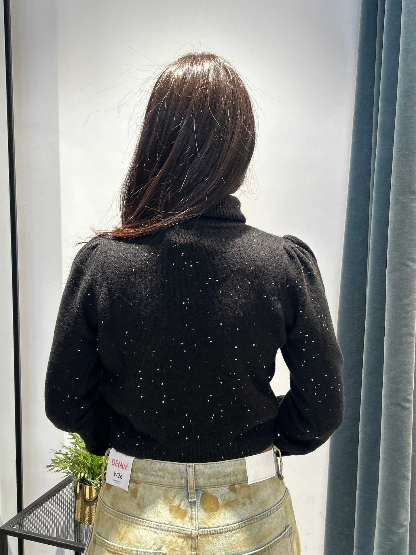 ornella b pull mini pailettes