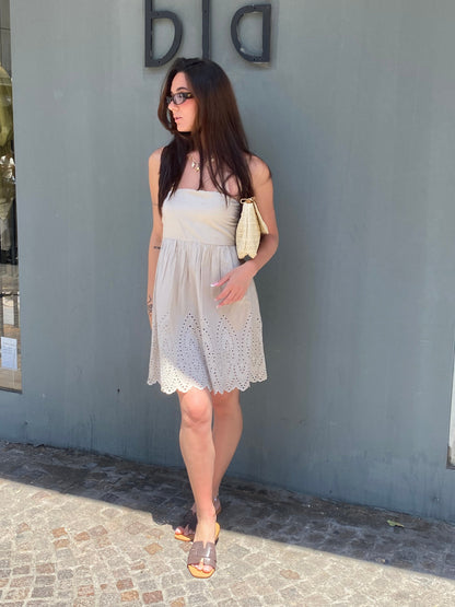 only abito fascia pizzo sangallo