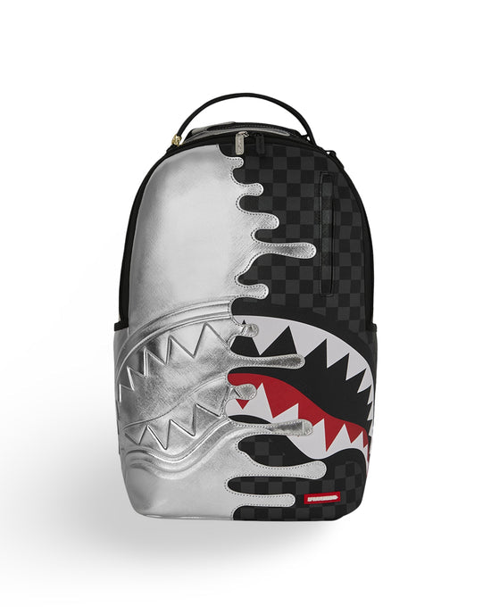 sprayground silver side drip black