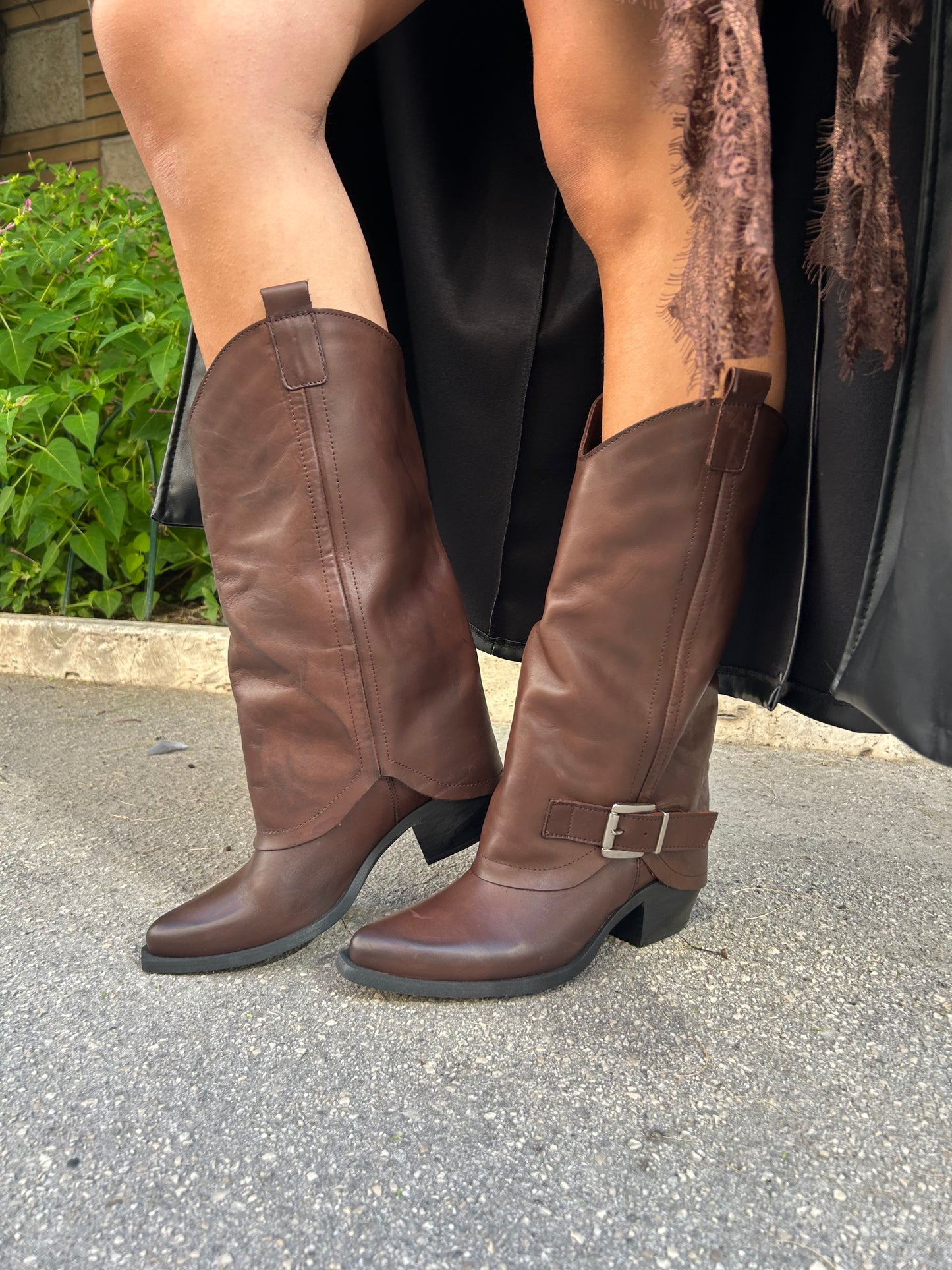 texano risvolto fibbia