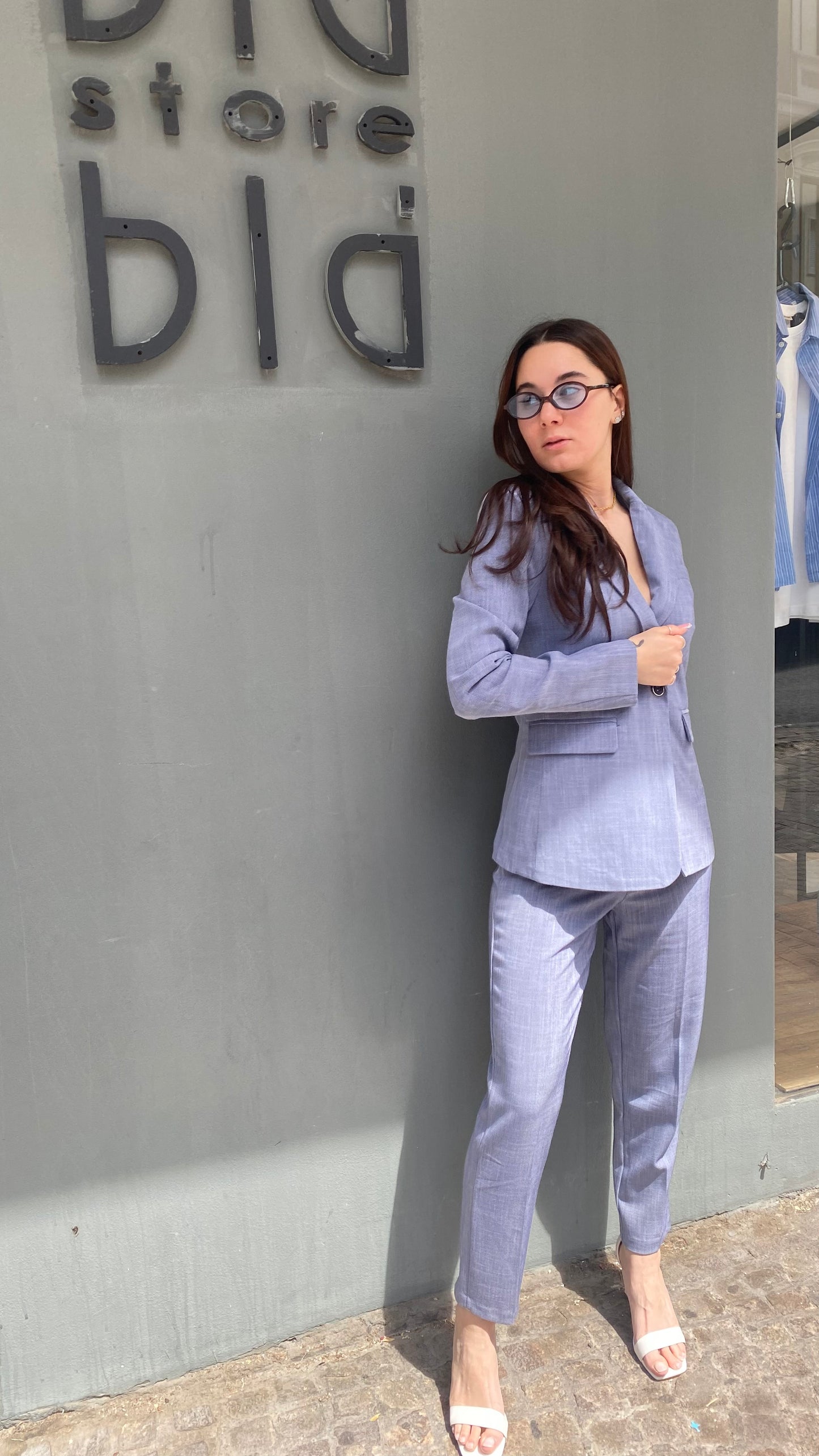 chic tailleur panta caviglia