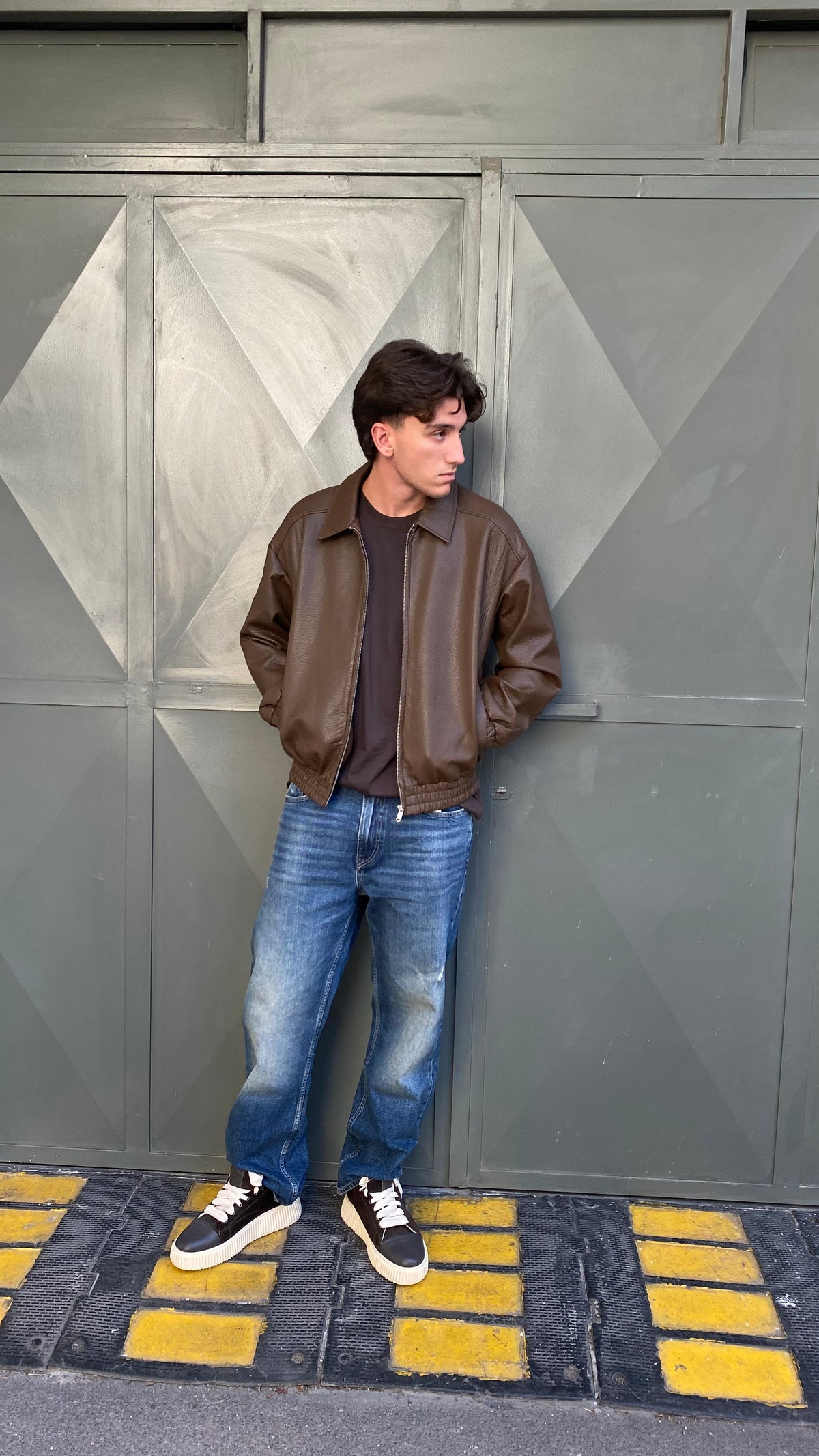 only & sons giacca ecopelle