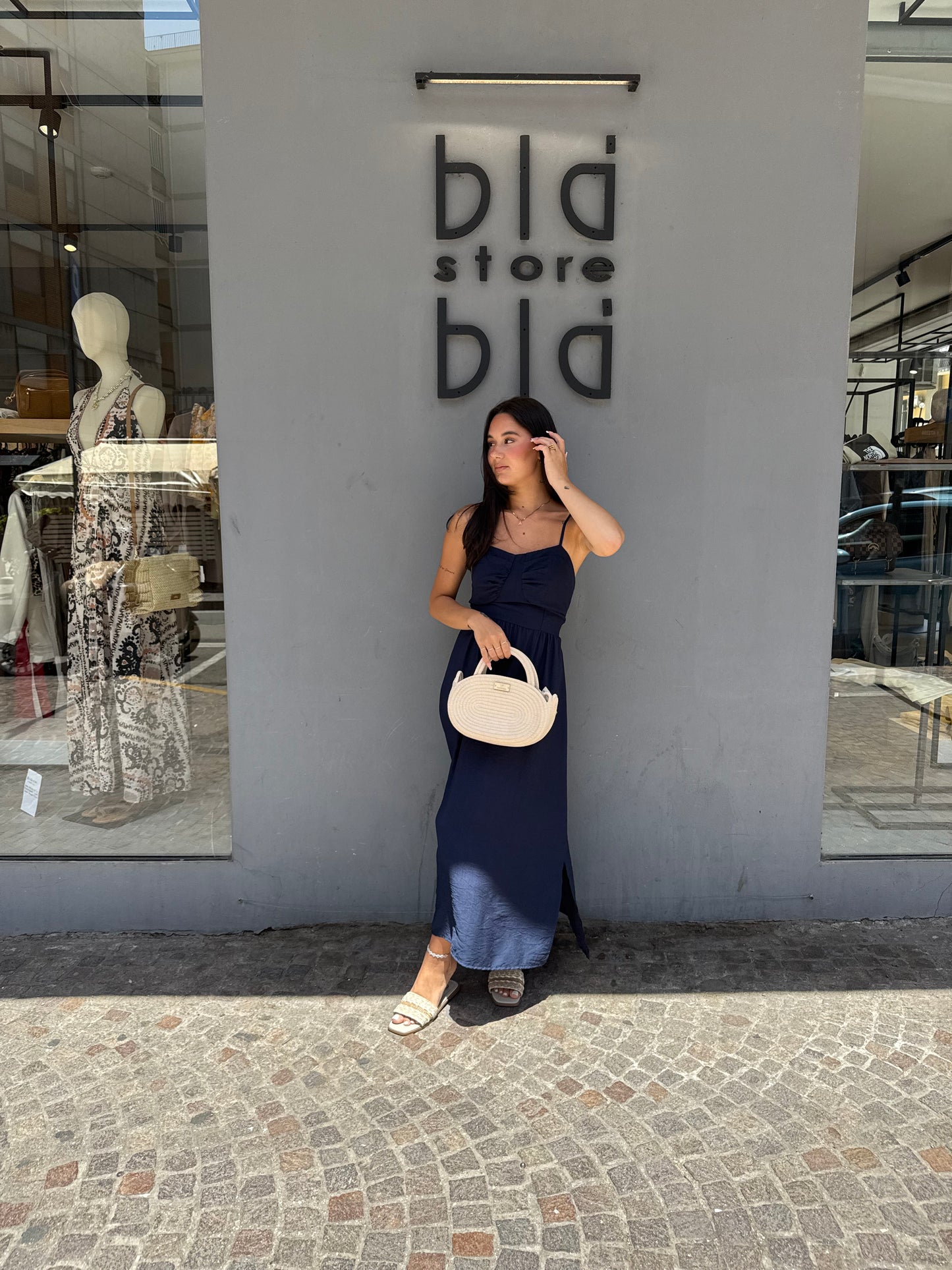 vicbee long dress fiocco retro