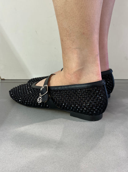 gold ballerina strass