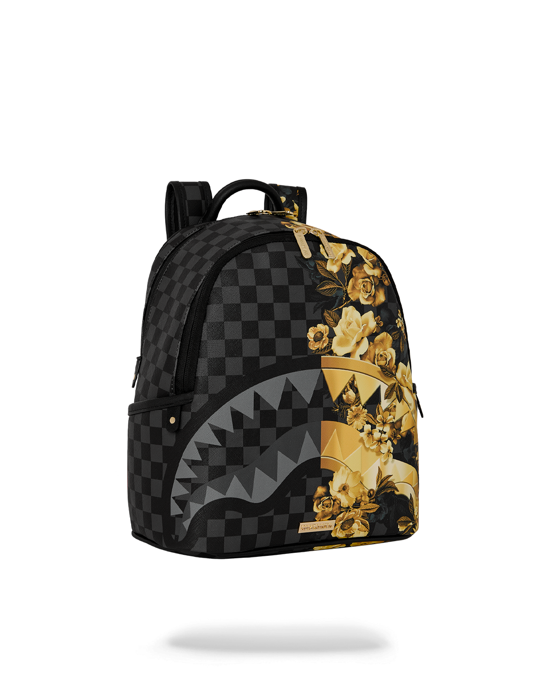 sprayground gold floral savage