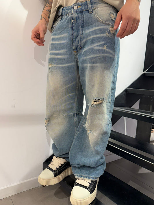 duca jeans ballon strappi