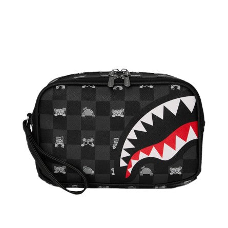 sprayground gray peeking toiletry brick