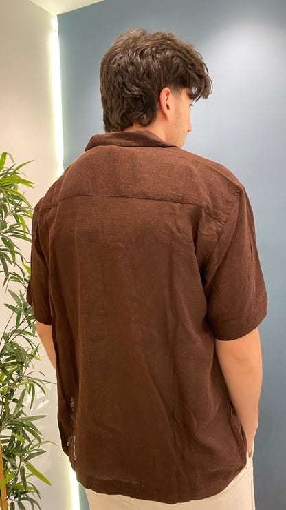 only & sons camicia m/m lino