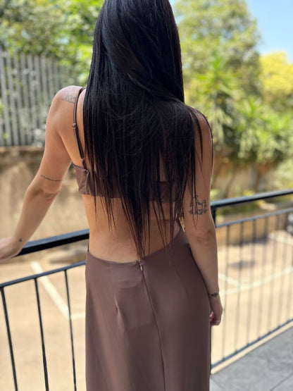 lumina long dress cut out