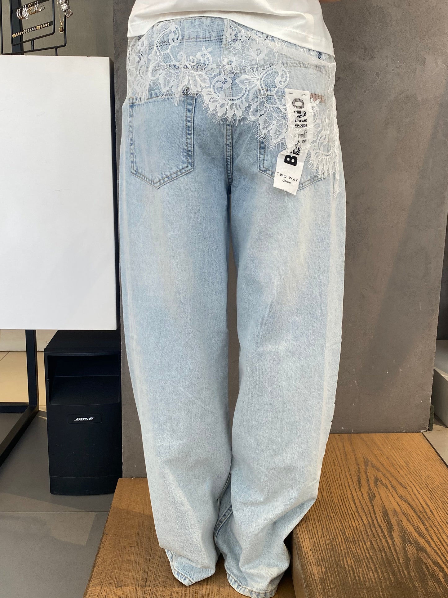 two way jeans full length borchie