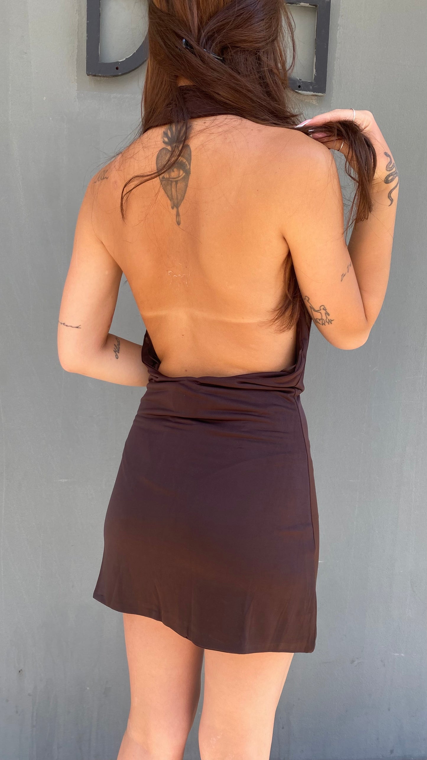 monique mini dress scollo profondo