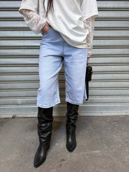 vicbee bermuda jeans over
