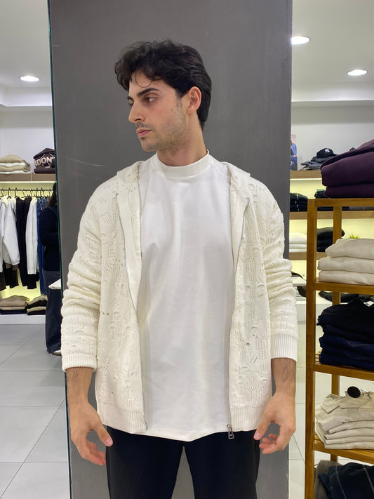 duca pull zip traforata