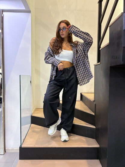 monique camicia quadri taschino