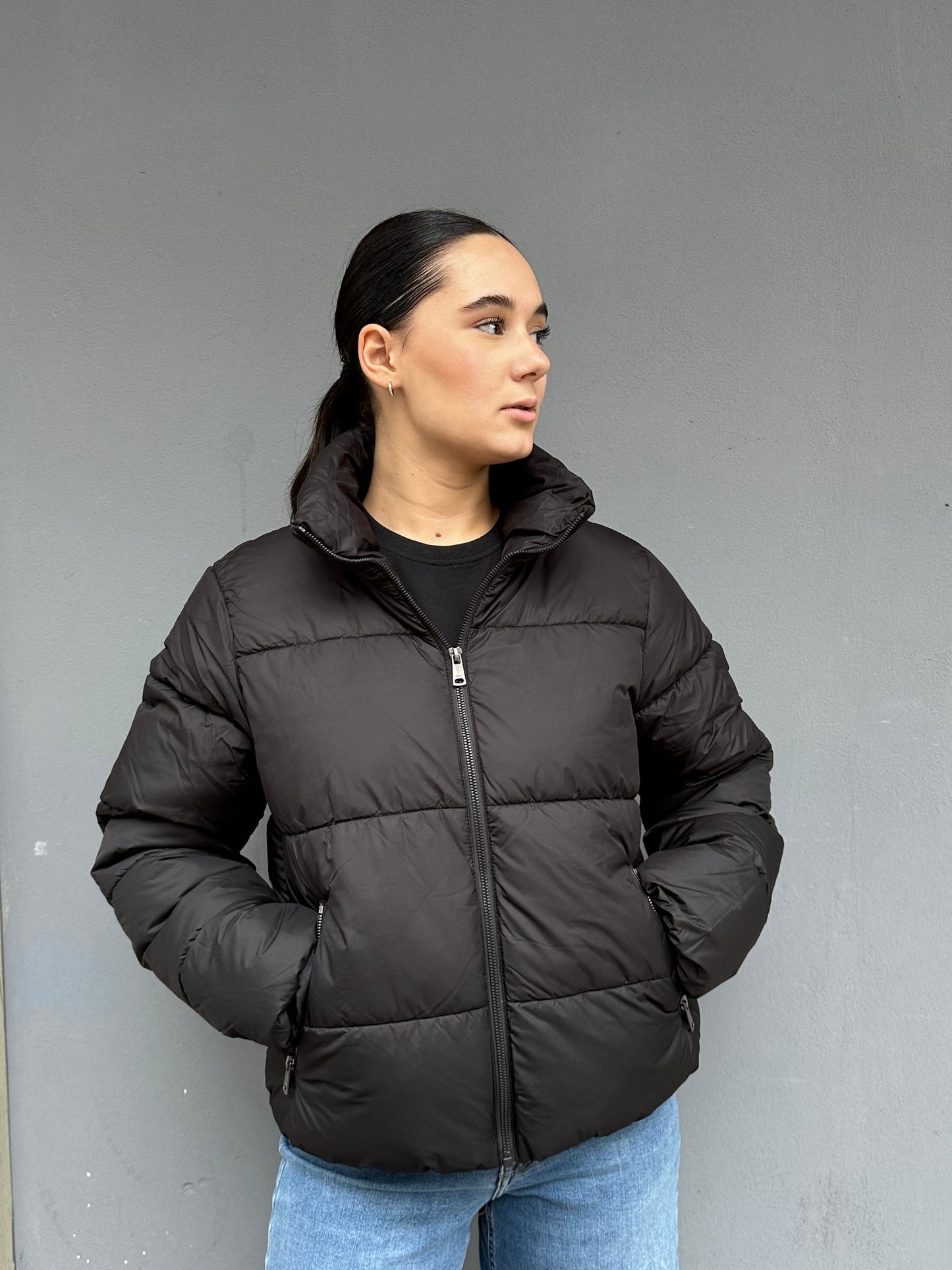 only puffer jacket tasche