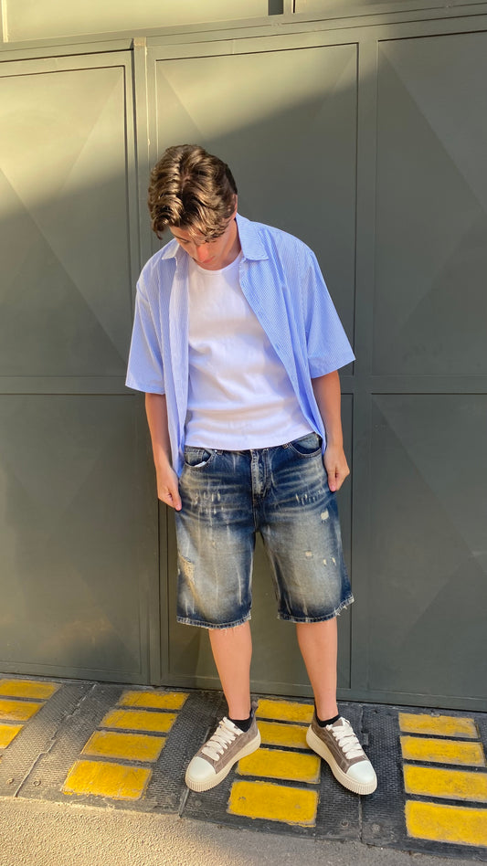 duca bermuda denim