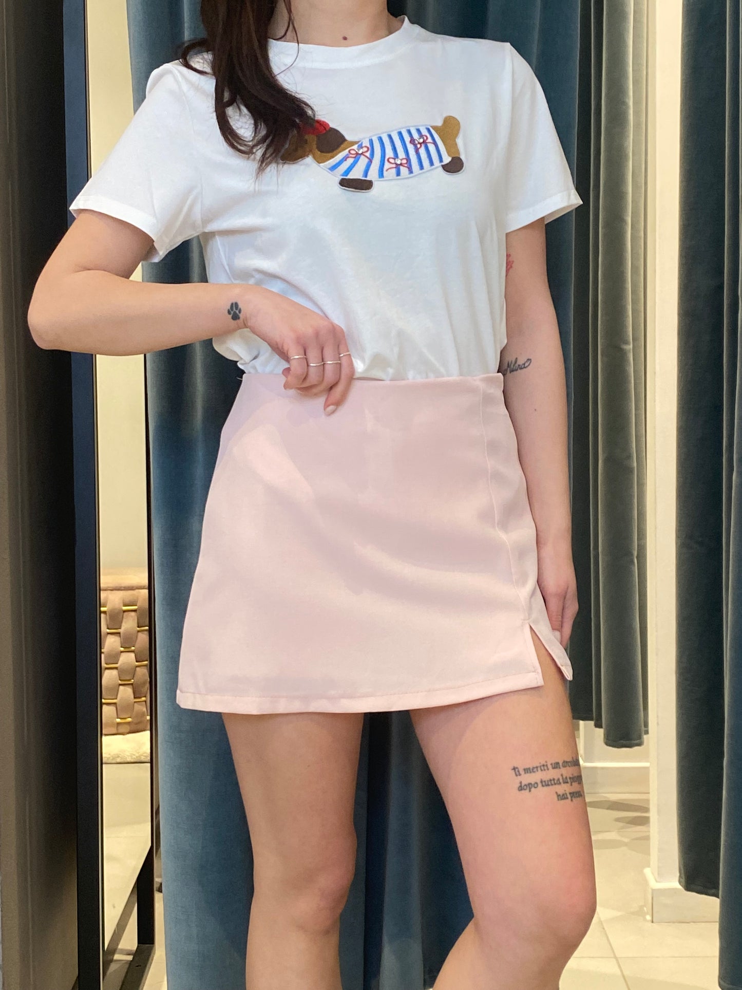 glitter mini short