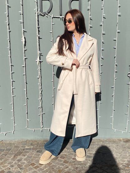 isabel cappotto basic cintura