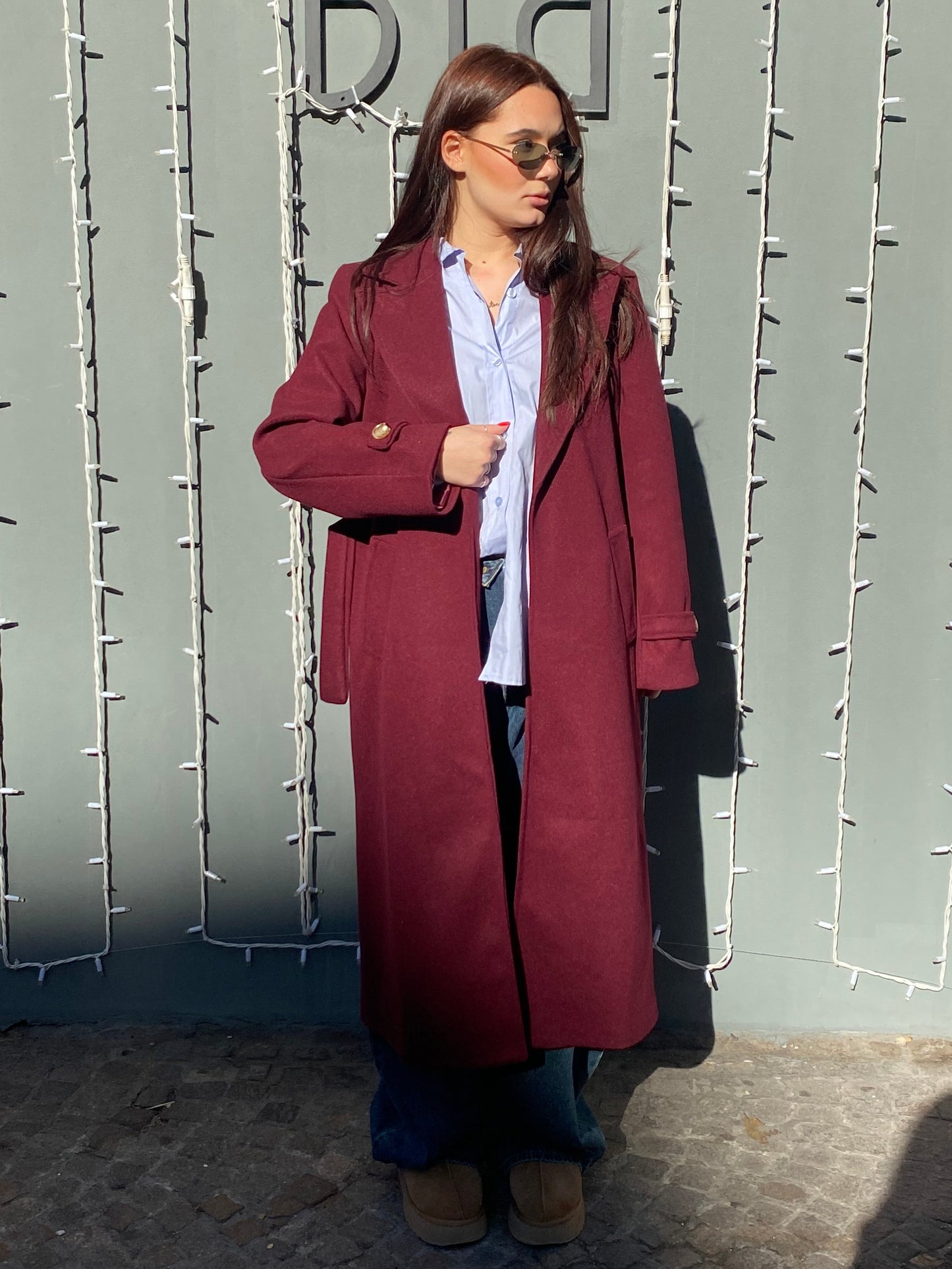 isabel cappotto basic cintura