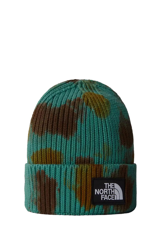 the north face tie dye logo beanie