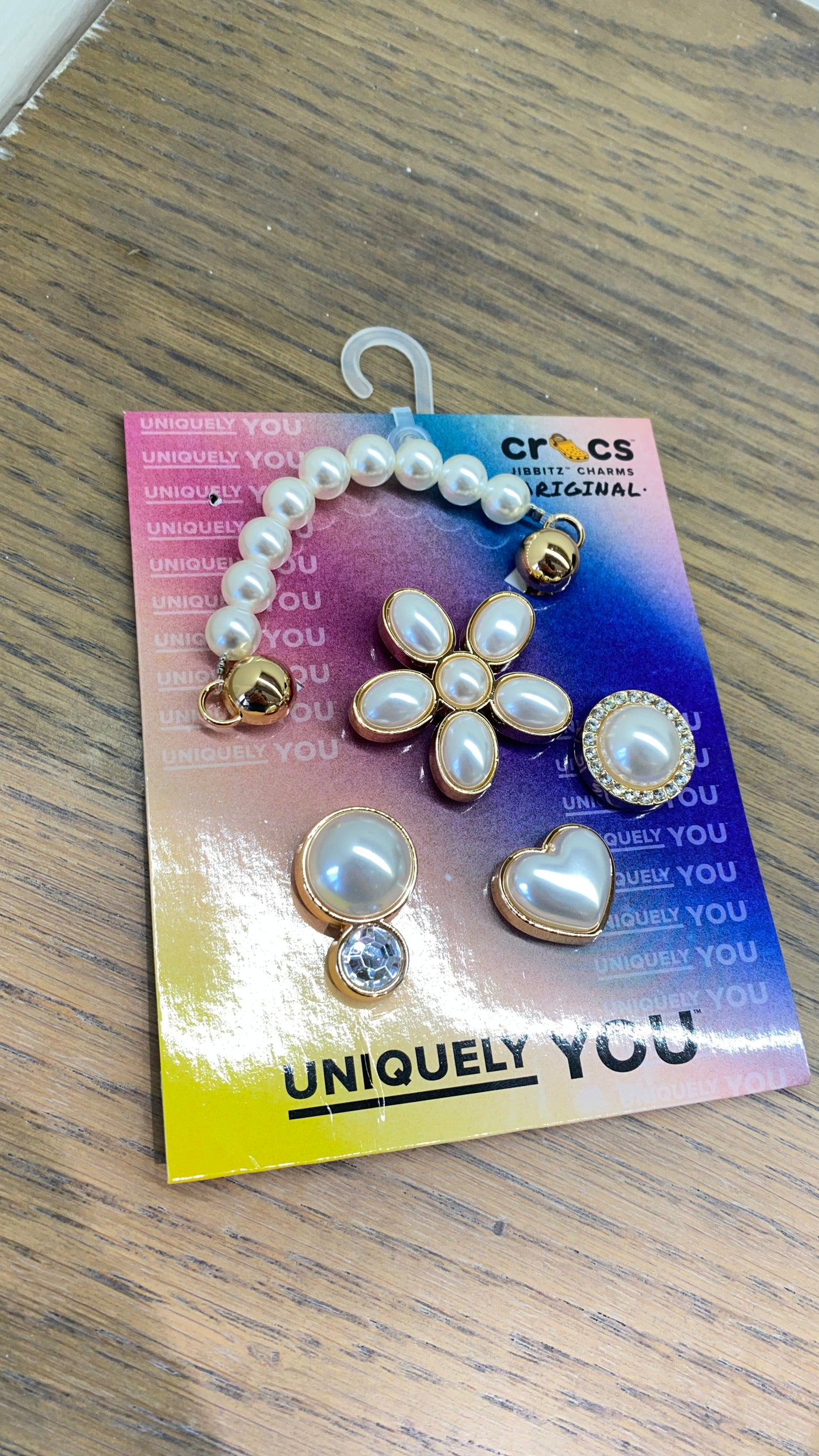 crocs dainty pearl jewelry
