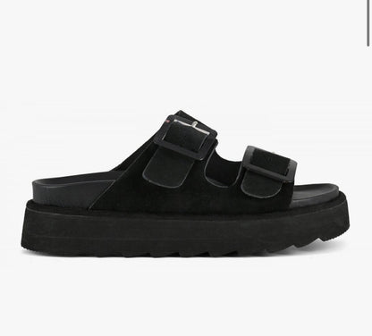 colors sandalo platform in pelle