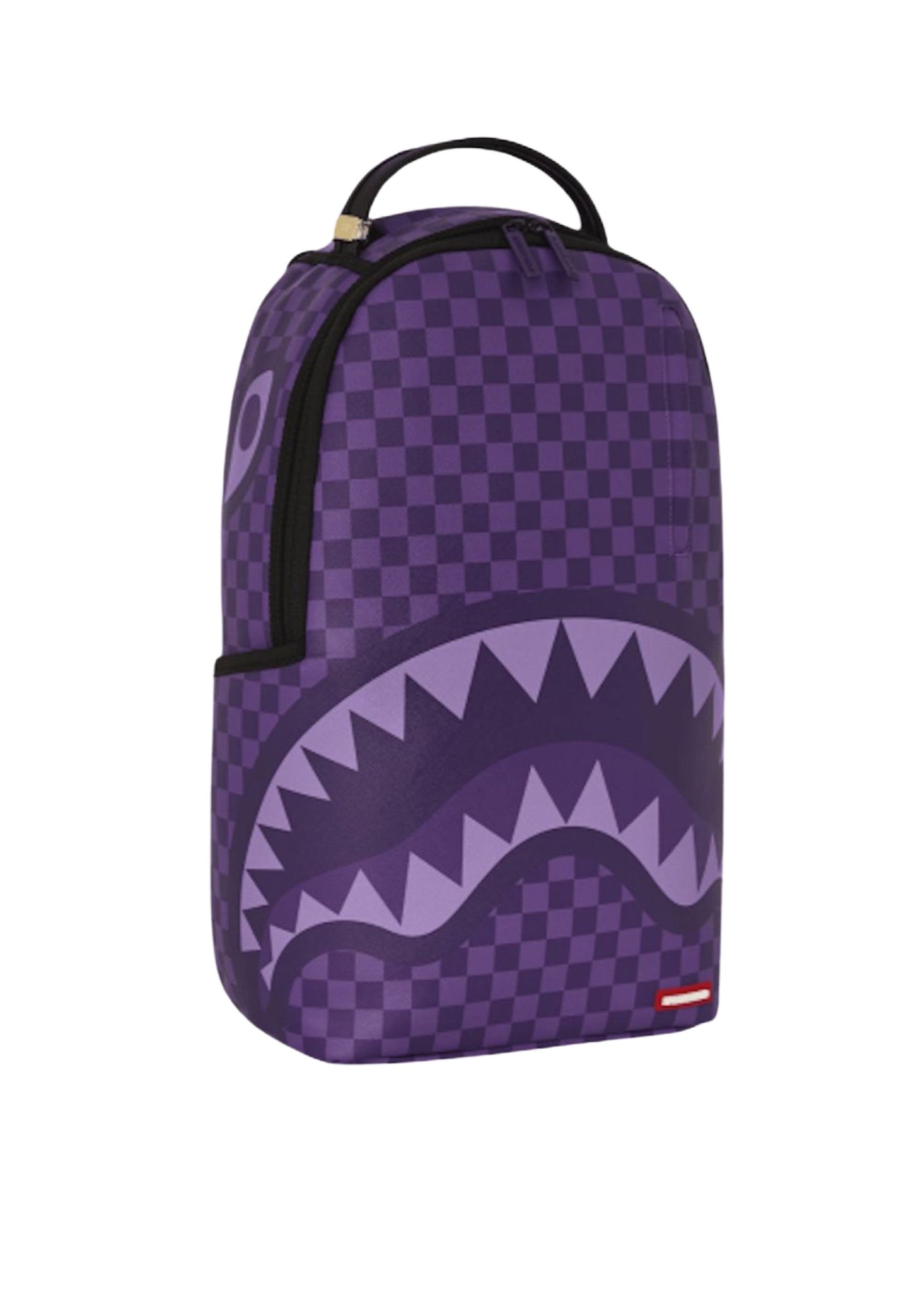 sprayground purple shark in paris backpack