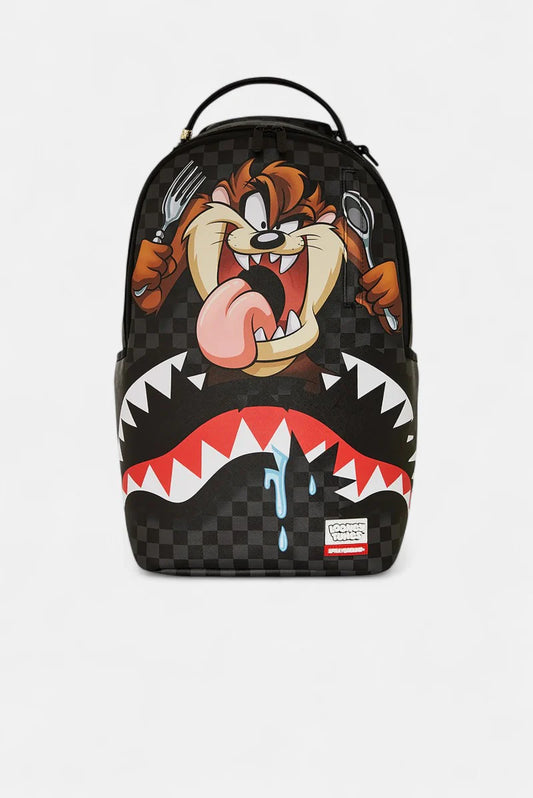 sprayground taz shark bite bag backpack